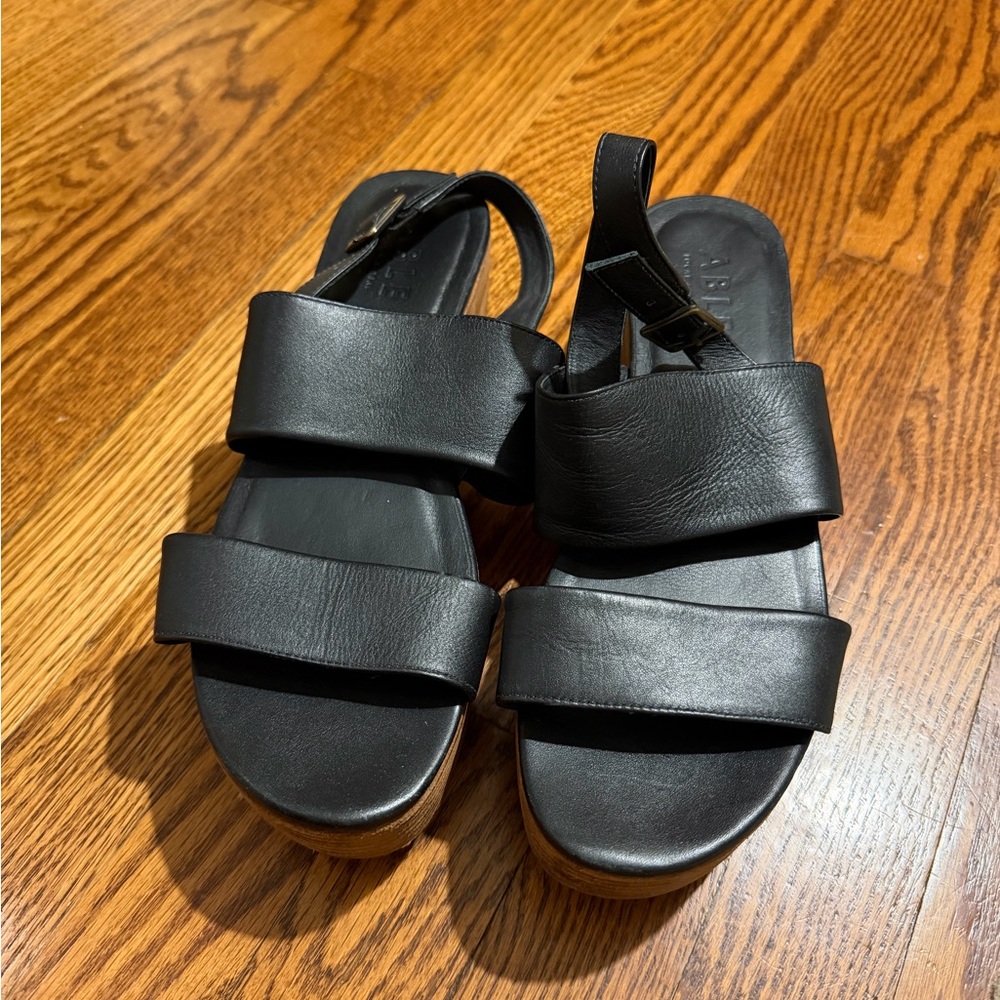 Able Black Women's Wedges